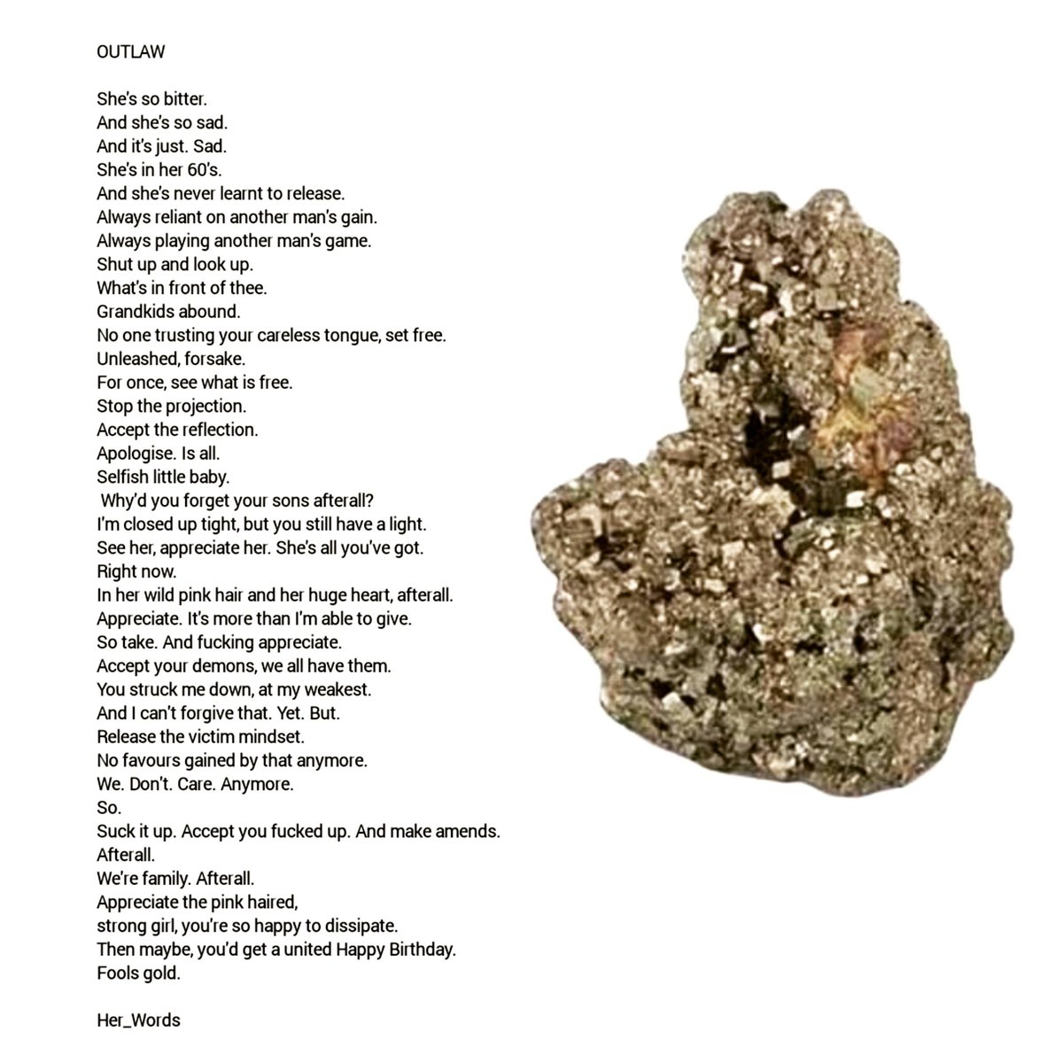 HerWords4's tweet photo. OUTLAW..... 🤷🏼♀️
.
#secretsshared #poem #poetry #poetrycommunity #poetrycommunityofig #newwritersharings #words #herwords #herthoughts #writing #notes #musings #soulscribble #soulscribblers #scribblersword #wordporn #poetcorner #writingcommunity https://t.co/DTfxt2eUvR