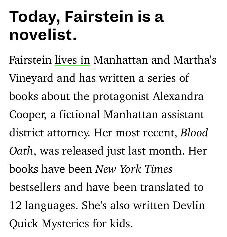 HP_heart_7's tweet photo. Linda and the other detectives should be sent to jail themselves. An individual, even if supposedly acting on behalf of the law, should be held accountable. #CancelLindaFairstein and boycott her books. How dare she live lavish after ruining so many lives. #WhenTheySeeUs https://t.co/kkULXcgmFB