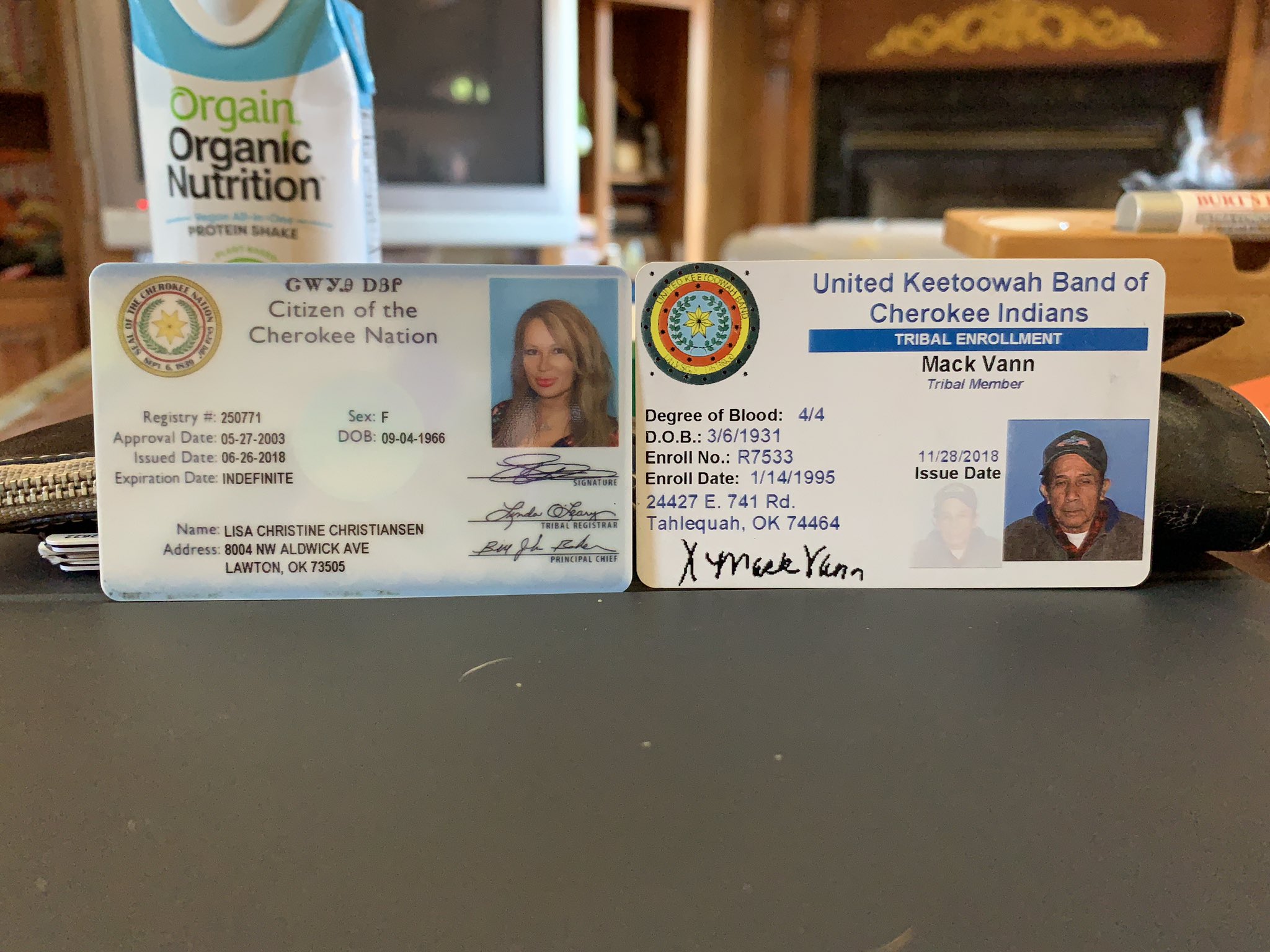 Cherokee Id Card