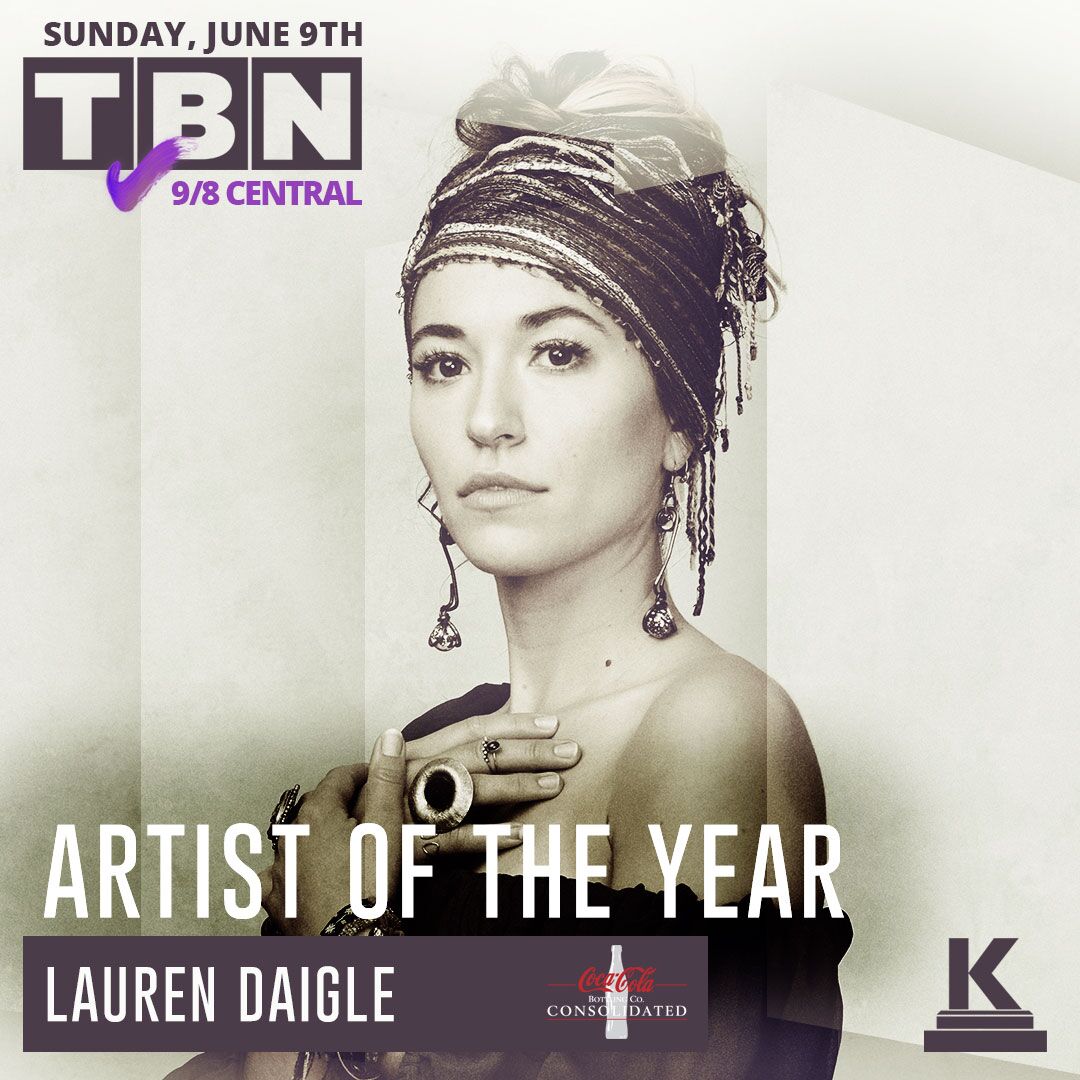THANK YOU to everyone who voted in the <a href="/klovefanawards/">K-LOVE Fan Awards</a>!! Grateful to be named Artist of the Year &amp; Female Artist of the Year.

Tune in to TBN on June 9th 9pm / 8 central to watch the show!