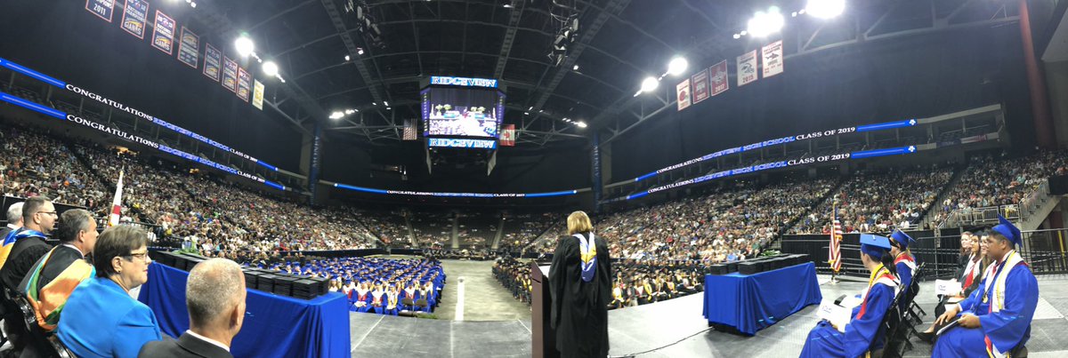 CoachSgromolo's tweet photo. Class of 2019! #YouRose Panther Nation, I could not be more proud to be your AD! What an awesome night. So many of you will do amazing things! Remember, live your life with no regrets! Go for it! Go Panthers! #WeRise @oneclayschools https://t.co/lKSCP2pD8y