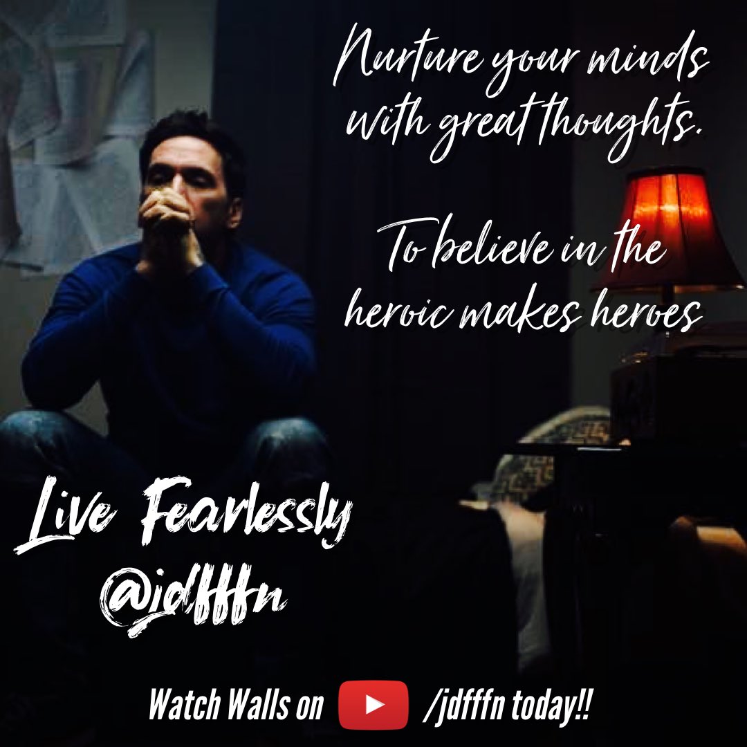 jdfffn's tweet photo. To believe in the heroic makes heroes! Watch JDF Spoken Truth: Walls on my Youtube channel JDFFFN. Live Fearlessly JDF #livefearlessly #jdflivefearlessly #Walls #JDFSpokenTruth #FearlessFrank #YoutubeJDFFFN #heroes #heroic https://t.co/MJYVjyUQDQ