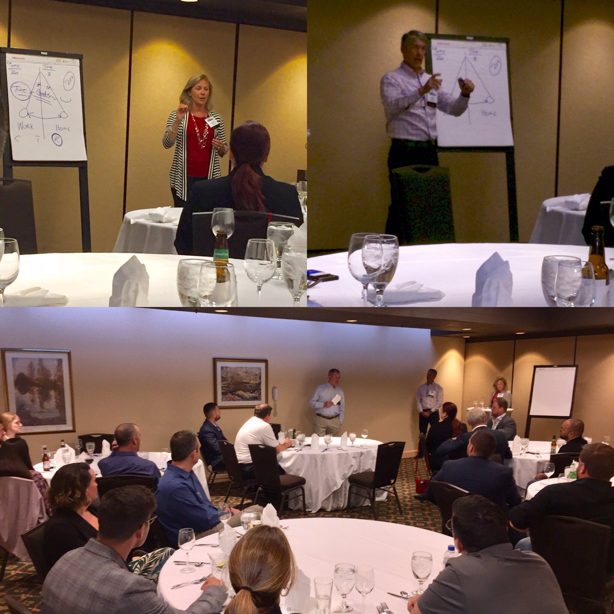 Glaser_Matt's tweet photo. First ever @NACD_RD Emerging Leader Alumni Program! @Matthew_Mielke @Michelle_Mielke kick things off talking about balancing work and home roles and responsibilities.  The 3 Cs: Commitment, Communication and Connection https://t.co/d8pSywwG8f
