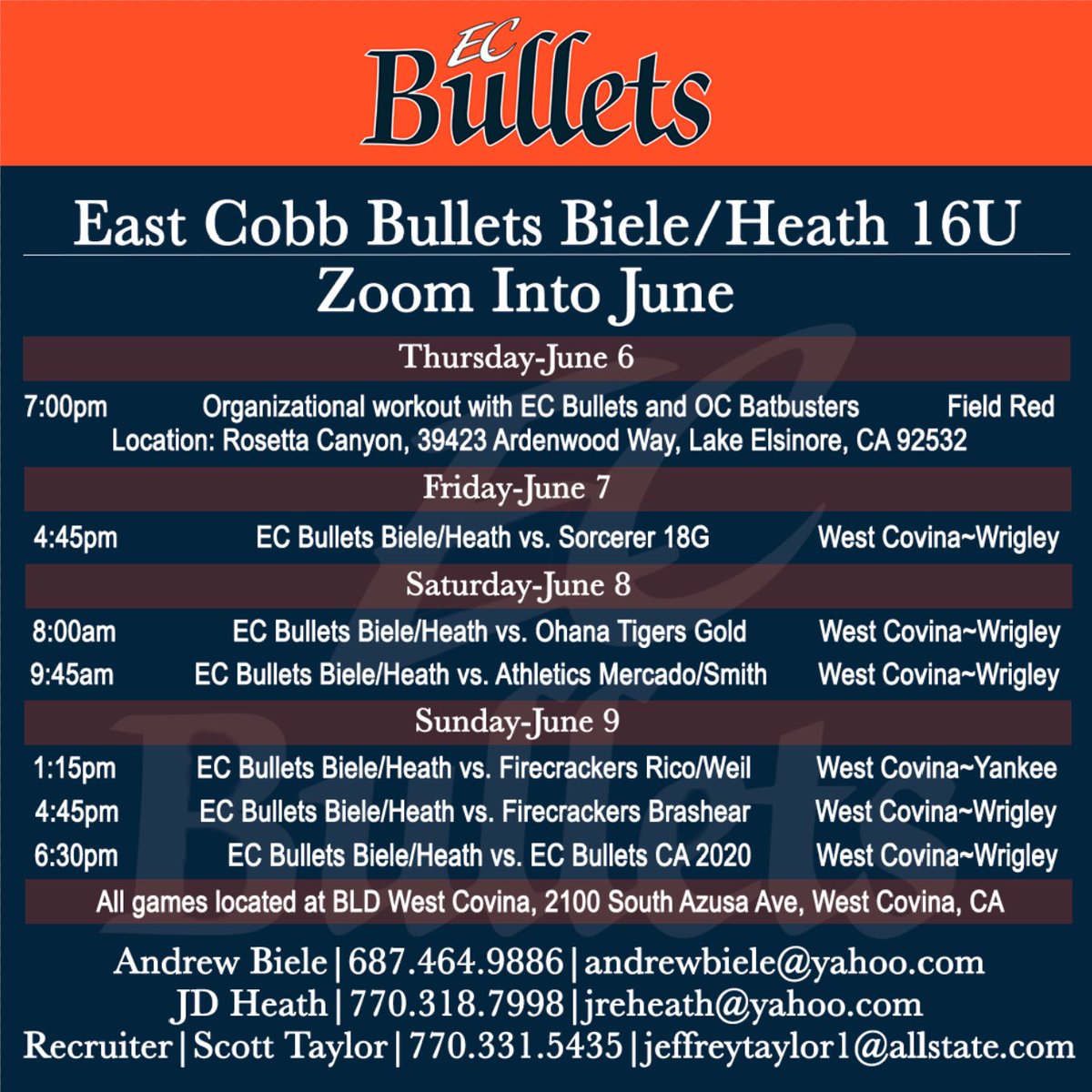 Our Zoom Into June Schedule!!