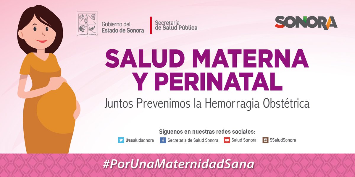 #PorUnaMaternidadSana sí estas embarazada, no olvides tus citas de chequeo, son importantes para observar el desarrollo de tu bebe. #SaludSonora