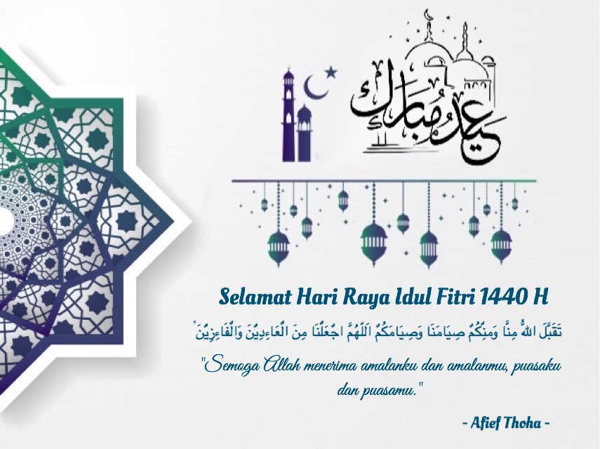 AfifThoha's tweet photo. Selamat Hari Raya Idul Fitri 1440 H https://t.co/pooOFNXdP6