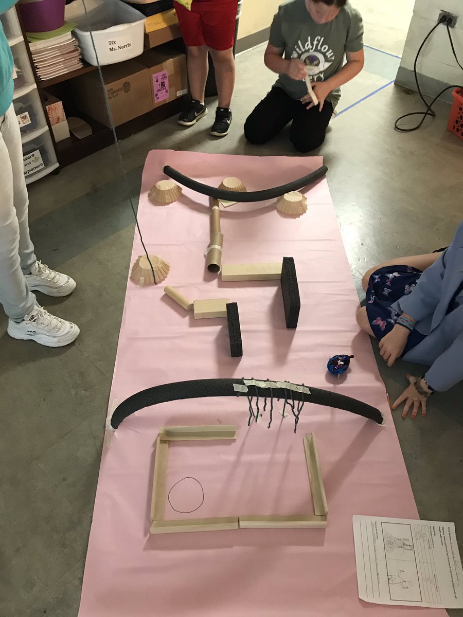 EdTechAmato's tweet photo. Time to review geometry with @GABChamps! 4th graders are designing golf courses for a Sphero to travel through with various angles! Today we build...tomorrow we drive! #OCSDigitalLearning @SpheroEdu https://t.co/kxy1IDZ7AT