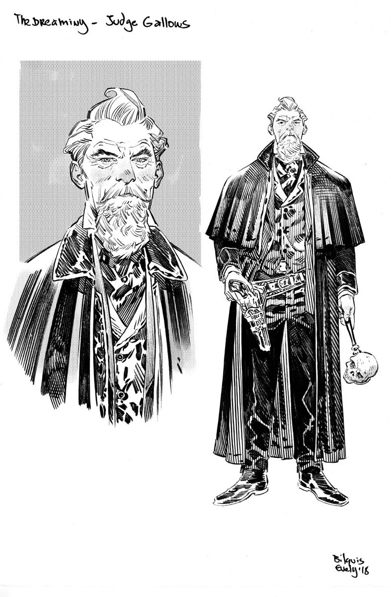 Concept for the Dreaming #2. That bad, bad man. #sandmanuniverse #thedreaming #sketch