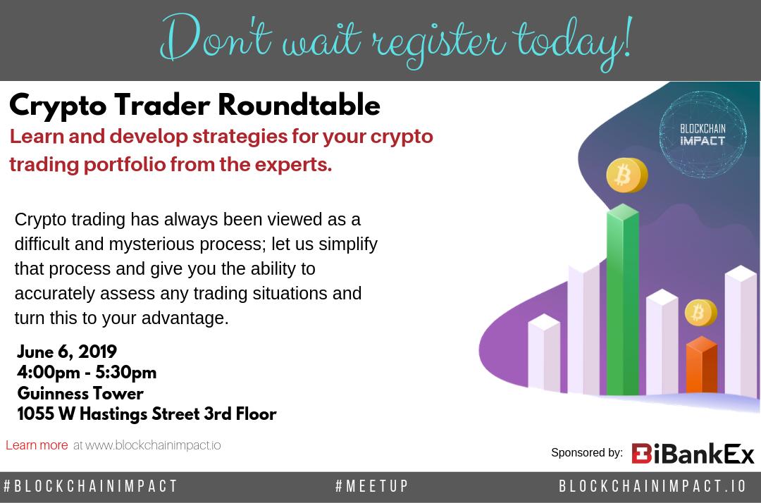 BlockchainImpac's tweet photo. #CryptoTrader Roundtable is taking place this Thursday at 4pm to 5:30pm. Learn and develop strategies for your #crypto trading portfolio! Spaces are limited, don’t wait, register today: https://t.co/NAbIvJ40YN
.
#blockchainimpact #ibankdigital #ibankex #trading #btc #eth #events https://t.co/YV0Za3CpS5
