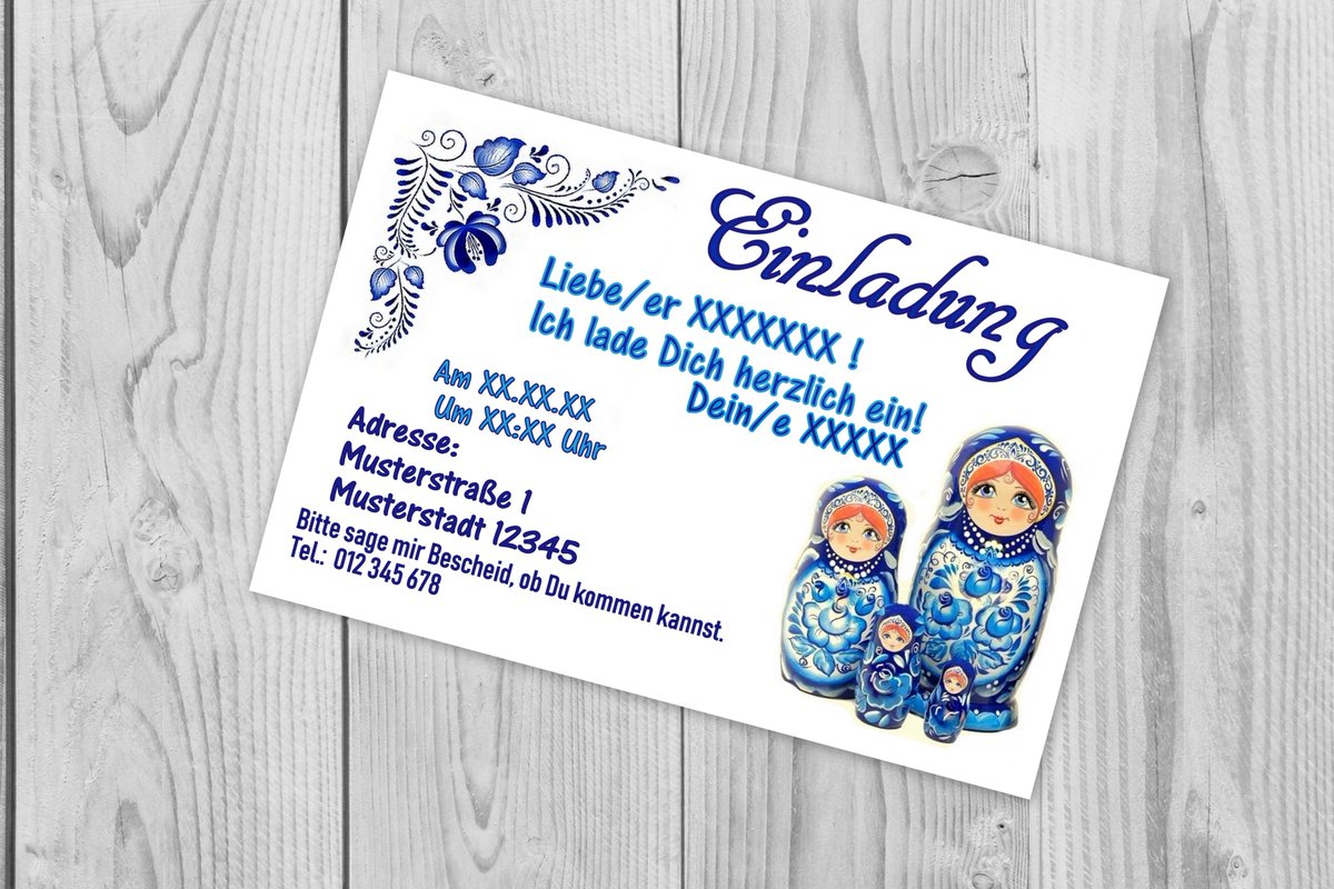 FreshWind8's tweet image. Hello!
New produkt on Etsy:
Personalized Birthday Party Invitation Matryoshka and Gzhel etsy.me/2JVfO6J 
#invitationcards #birthdayinvitation #birthdaycard #matryoshka #russianstyle #partyinvitation #etsy #invitations #russianbirthdayparty