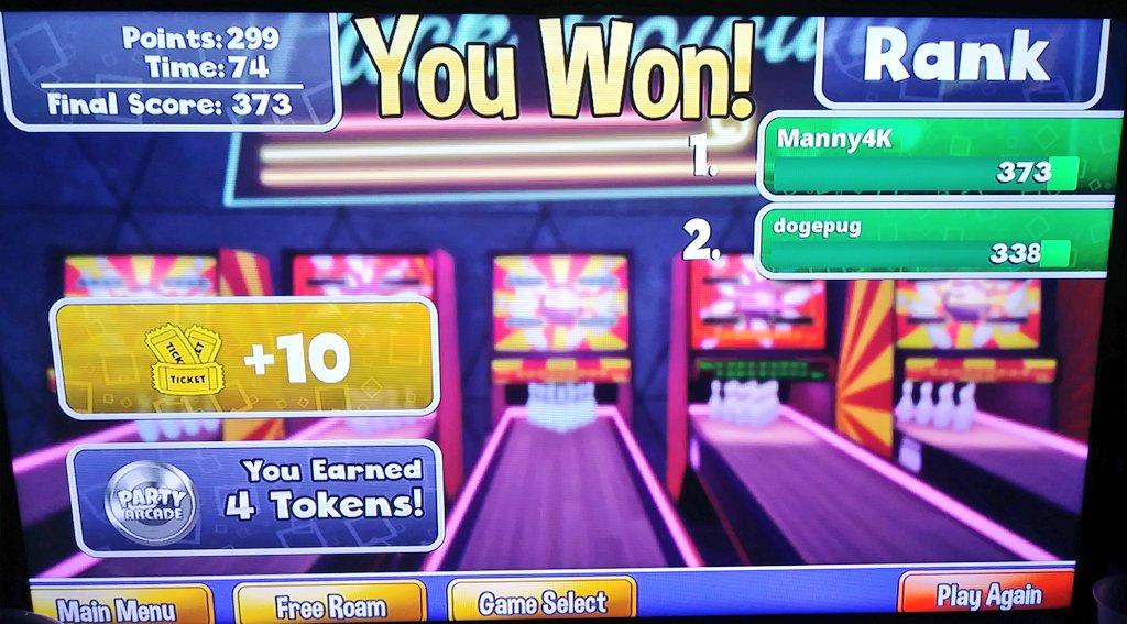 EmmanuelLeander's tweet photo. #MannysTweet88: I almost had a perfect! #NintendoSwitch #PartyArcade https://t.co/hxXIIr1cU8