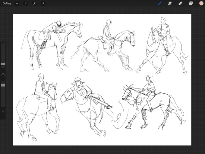 Horse gesture studies! 