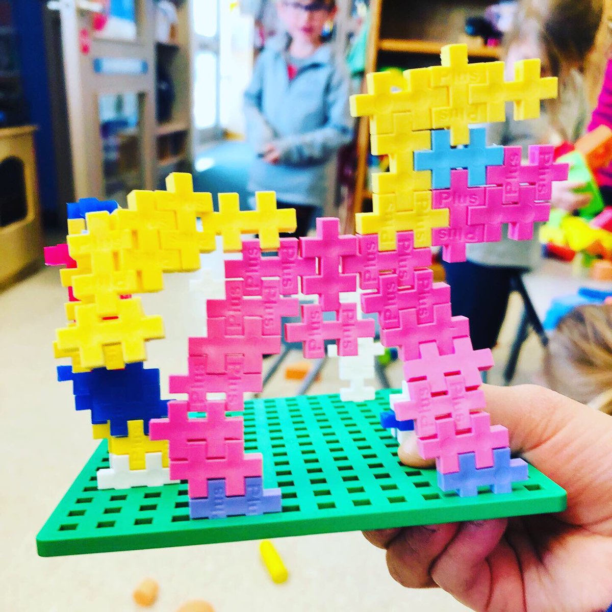 FDK_Lightning's tweet photo. Our classroom love for PlusPlus is still going strong! Ss love to follow the ideas in the booklet and create using their own ideas. Fitting the pieces together is so satisfying! #problemsolvingandinnovating #kindergarten #building #plusplustoys #plusplusblocks @PlusPlusUSA https://t.co/ortxaAcEoI