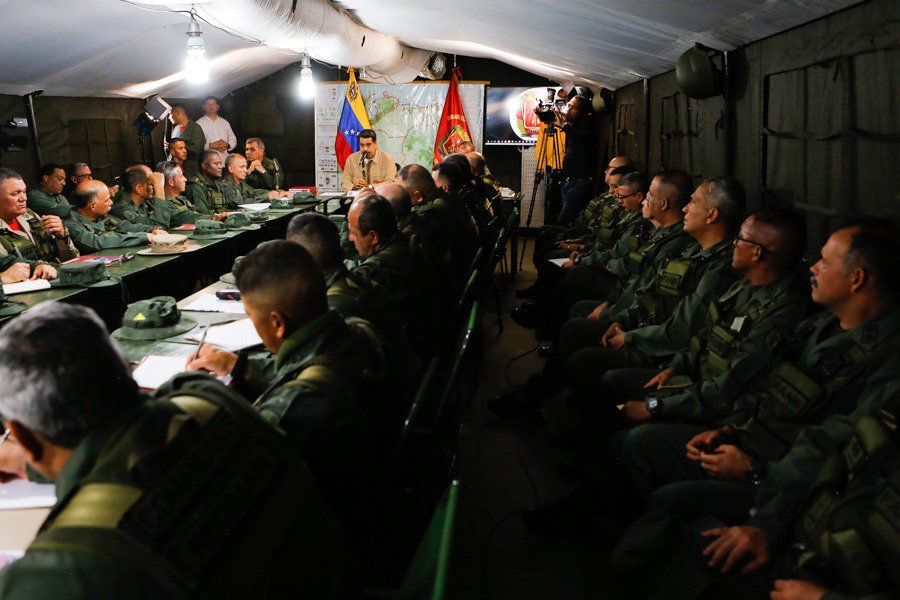 Venezuelan armed forces ready to defend the country.