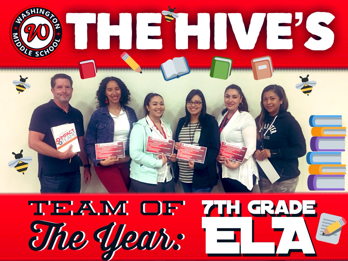 The Hive is proud to present  our Impact Team Of The Year for 2019: 7th Grade ELA! You are mighty! #BeMighty🐝 #TeamBCSD #ImpactTeam #TogetherWeCan #TeacherAppreciation ❤️