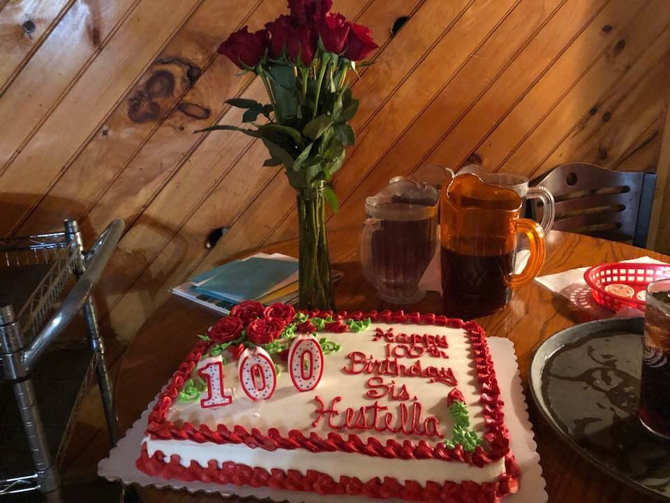 solonupie's tweet photo. Happy 100th Birthday Aunt Stella!! We Love you!! ❤️ https://t.co/hxsgAXOPXH