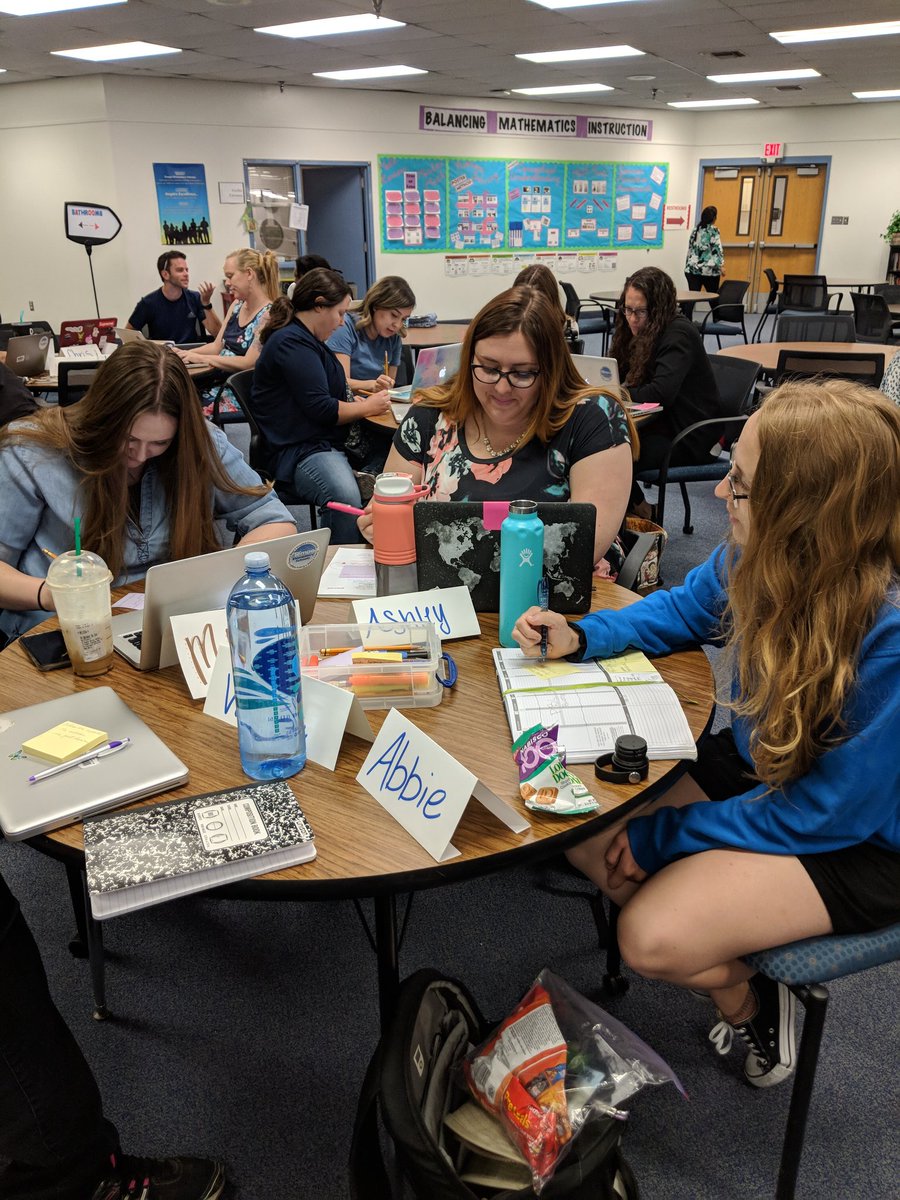 SherryHashman's tweet photo. I'm so proud of our PBL Jumpstart teachers collaborating and creating Driving Questions for their upcoming projects. @magnifylearning https://t.co/T7JzVGmLEA