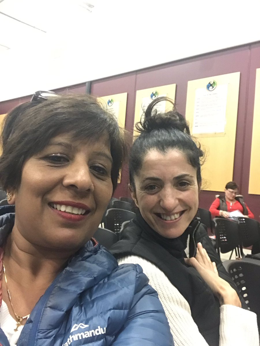 FieryFrenemy's tweet photo. @FlatBushSchools     Mirian &amp; I, can’t wait for the post lunch sessions 😊 https://t.co/uHb5cNhf5d