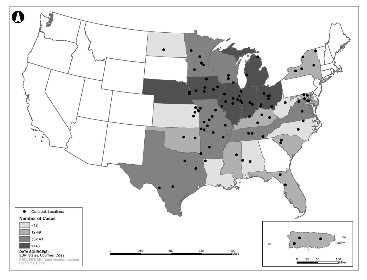 Histoplasmosis outbreak locations