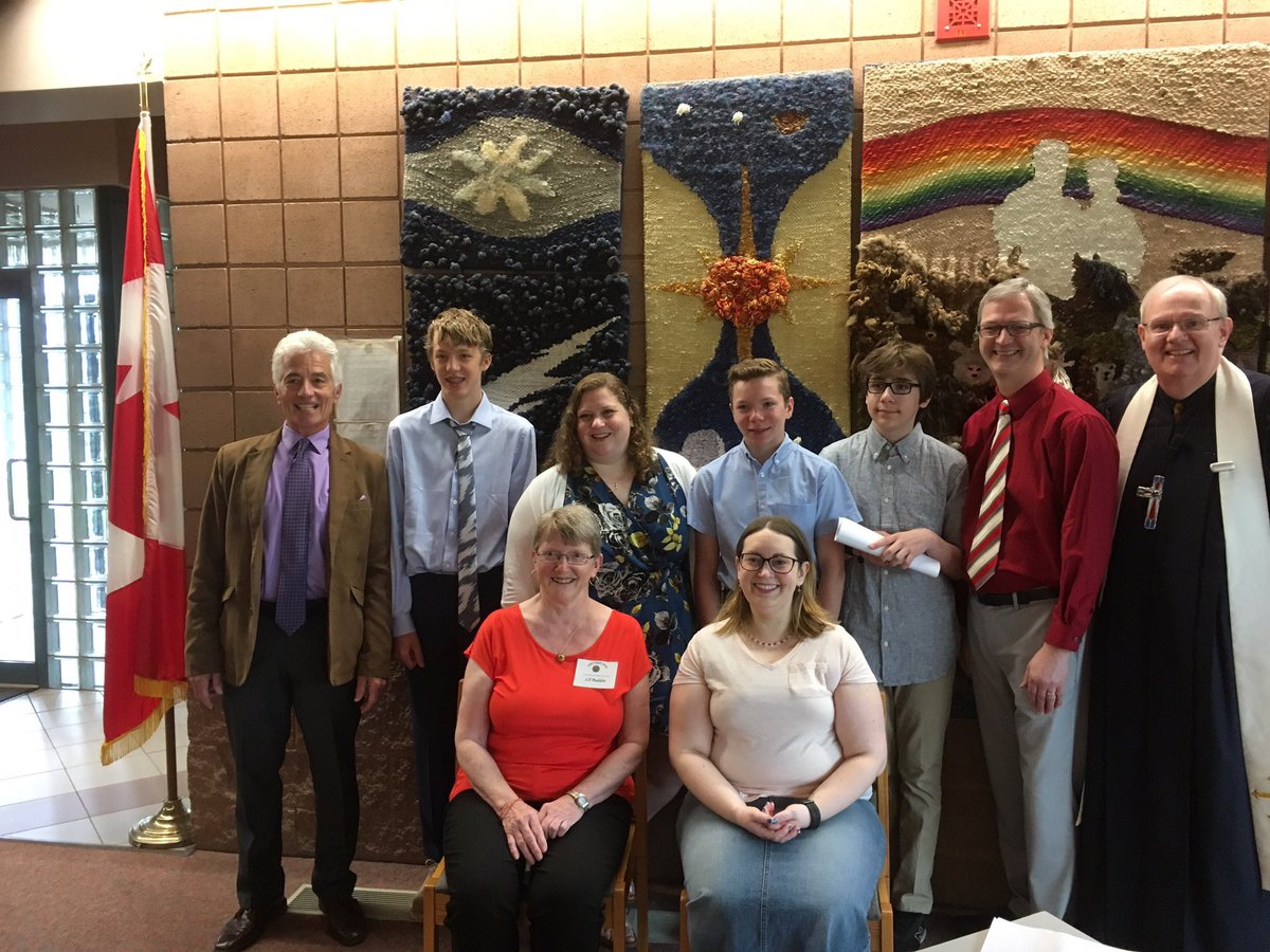 Proud to have 3 incredible young men join the church through confirmation yesterday.  Enjoy these next steps of your faith journey! #UCCan