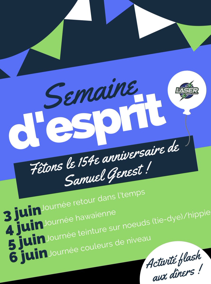 GDECCSG's tweet photo. Journée hawaïenne demain ! Participez en grand nombre ! #LaserEtFier #SAMfierté https://t.co/PDT1ywuTzU