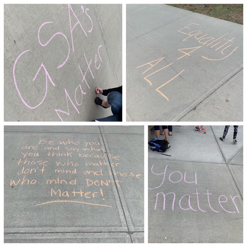 CampusEllerslie's tweet photo. Check out how we’re celebrating #prideweek @CampusEllerslie We take #prideineducation #epsb #gsateam @EPSBNews https://t.co/wpvoIEWx2c
