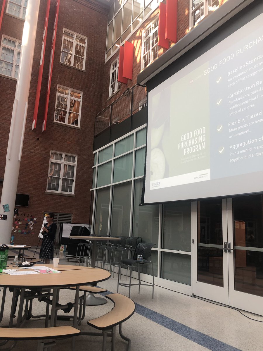 KelsMetcalfe's tweet photo. Great school food advisory board meeting tonight @RooseveltHSDC! #GoodFoodPurchasingProgram data and community conversation! https://t.co/GdqHHgkJ5S
