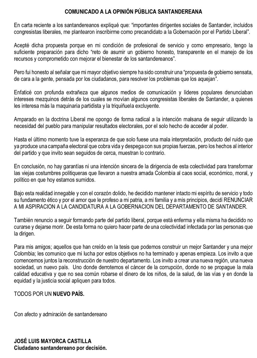 José Luis Mayorca tweet media
