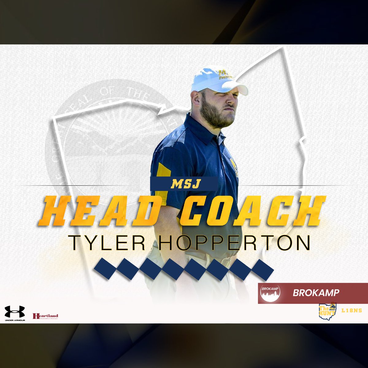 BrokampPD's tweet photo. It’s design day once again! Another design I made for @mountstjosephu Head Coach. Great experience with a great staff. @msj_football
.
.
.
.
#adobeillustrator #adobe #illustrator #adobephotoshop #football #collegefootball #college #sports #athlete https://t.co/uhM1f9JO5Y