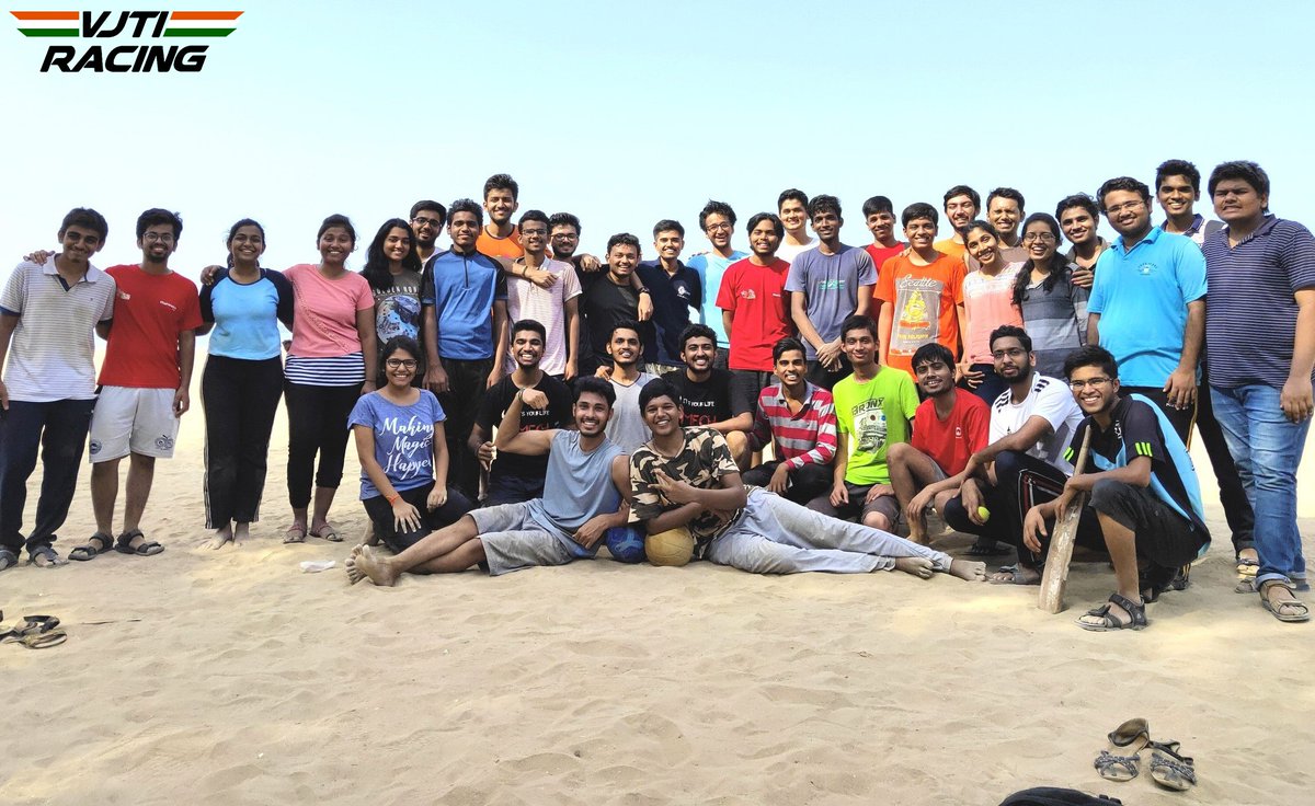 vjtiracing's tweet photo. Fun day at the beach with our Seniors. Farewell to them, their knowledge and experience will always be cherished ✨#sundayfunday
#racing #vjtiracing #teammotorbreath #vjti #baja #bajasaeindia #photooftheday #summer #beach #fun #friends #instagood #love #atv #baja2020 https://t.co/S4MZbEHqpx