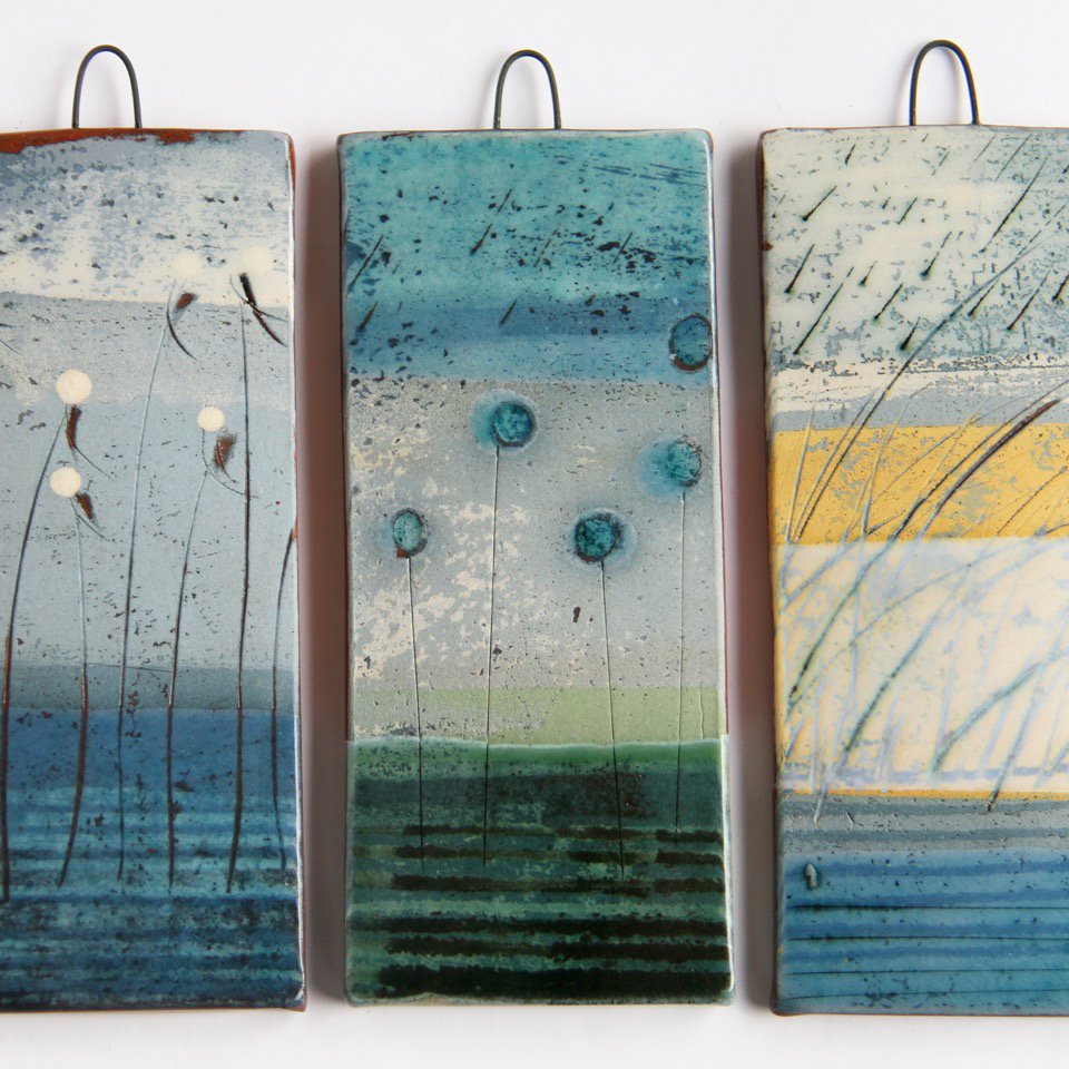 Karen Howarth Ceramics produces one-off works for exhibitions &amp; galleries, as well as stunning ceramic jewellery. Inspired by nature, the lines &amp; patterns within the landscape, the texture of grasses against a stormy grey sky. Karen will be at #MadeBeautifullyHere, Sat 8th June