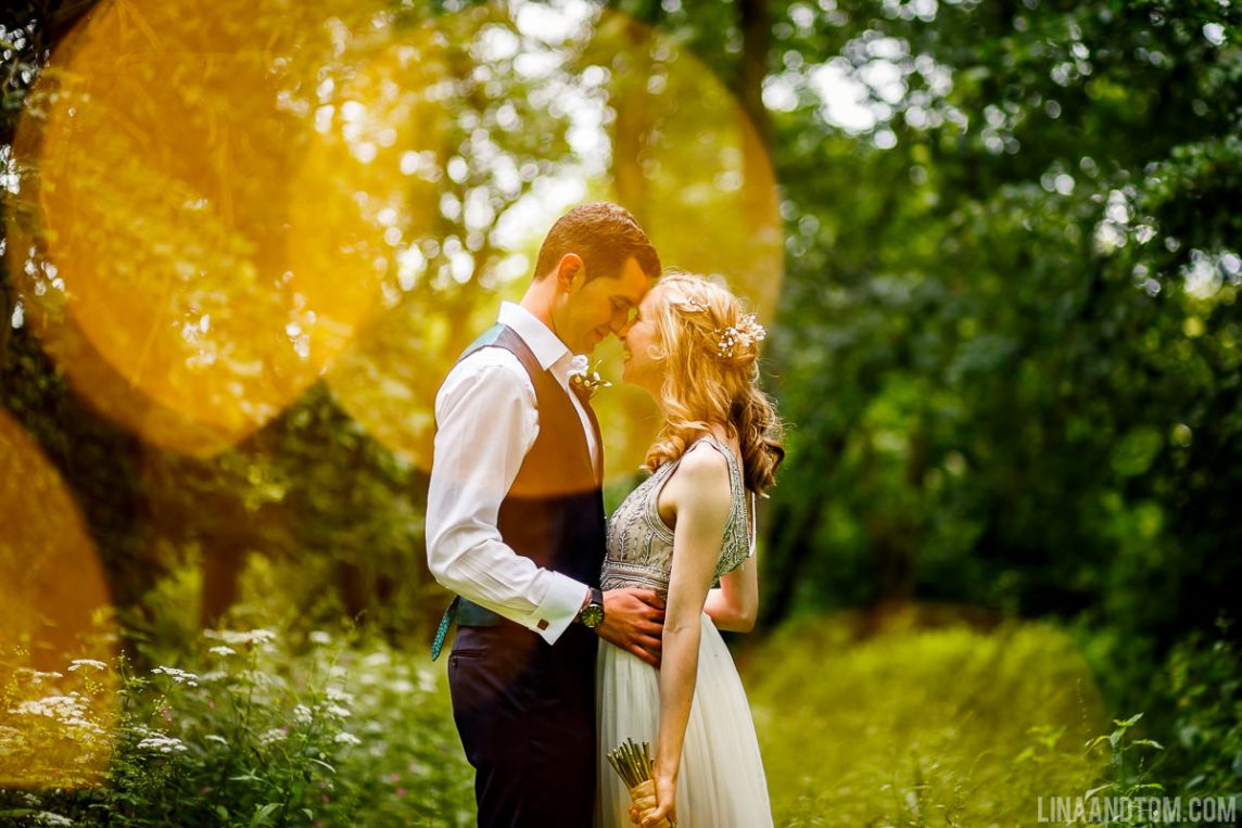 #JuneWedding in an English Woodland - #BohemianWedding Theme in a Rustic Setting Complete with Beaded #WeddingFashion and a #WildflowerBouquet #WoodlandWedding #SevenIvoryBrides #FusionWeddingPlanner Photo by Lina & Tom Wedding Photography