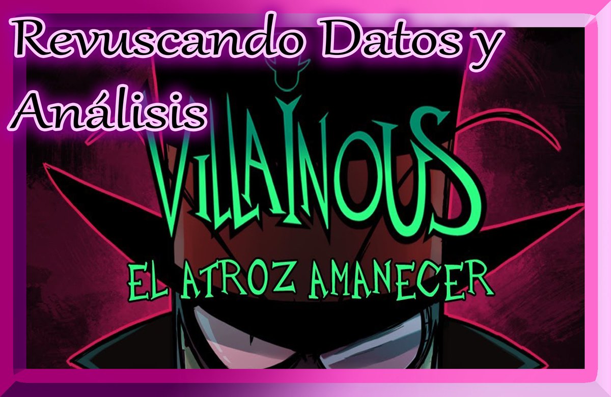 InmortalMoral's tweet photo. #RebuscandoDatos #Análisis #Teorías
#villanos #villainous
#InmortalMoral
Es sobre el reciente piloto de villanos: El Amanecer Atroz. Parte 1:
https://t.co/xeKCJ1ADLF
https://t.co/ndrMW62NLO https://t.co/oFs5mLkY07