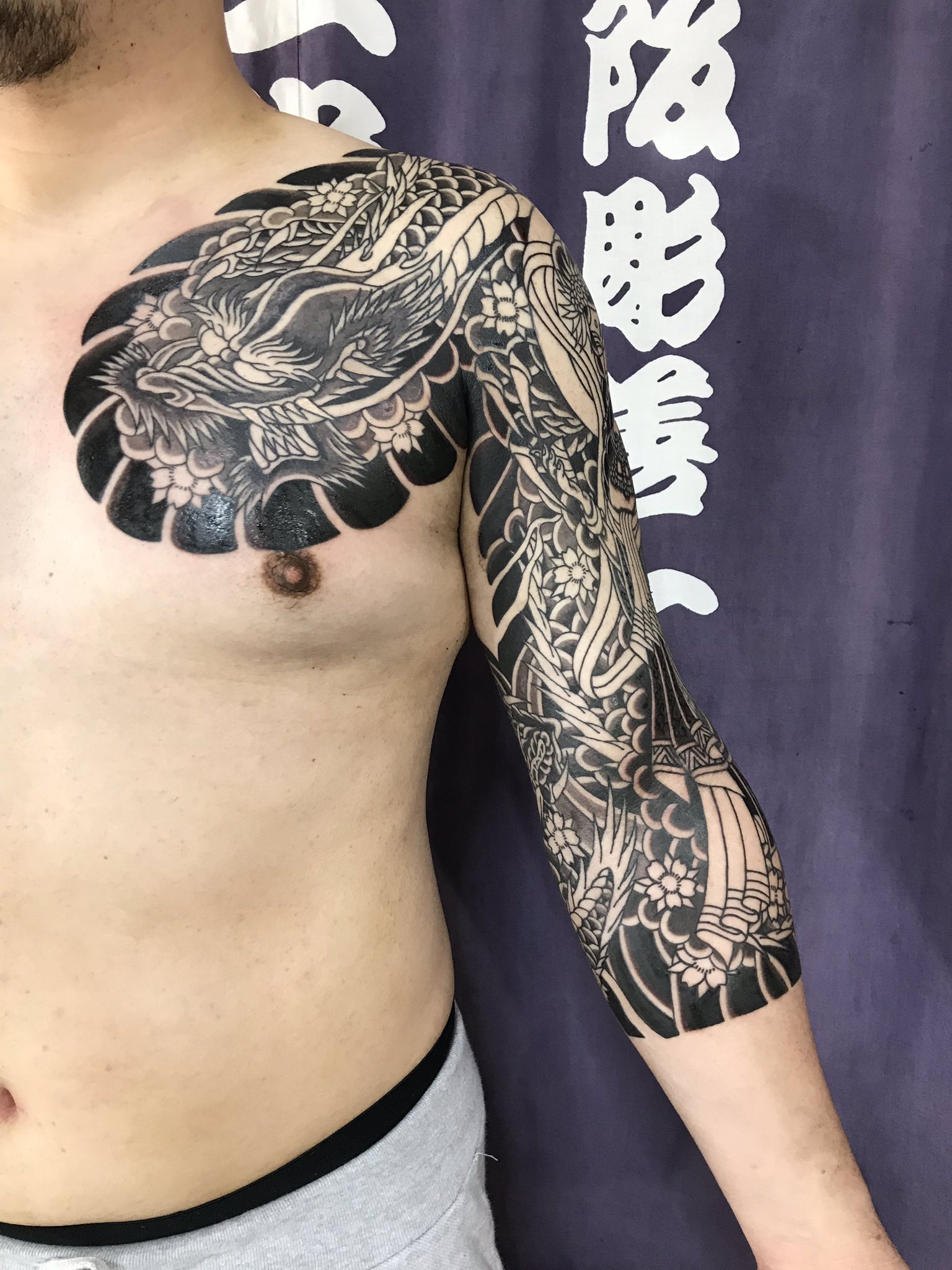 Twitter 上的 刺青師 二代目彫善 観音様と龍 徳島二代目彫善 二代目彫善 Nidaimehorizen 大阪彫善一門 四国刺青 四国彫師 徳島刺青 徳島彫師 彫師 刺青 刺青師 入れ墨 入れ墨師 観音様 龍 桜 Tattoo Tattooist Tattooart Tattooing Irezumi
