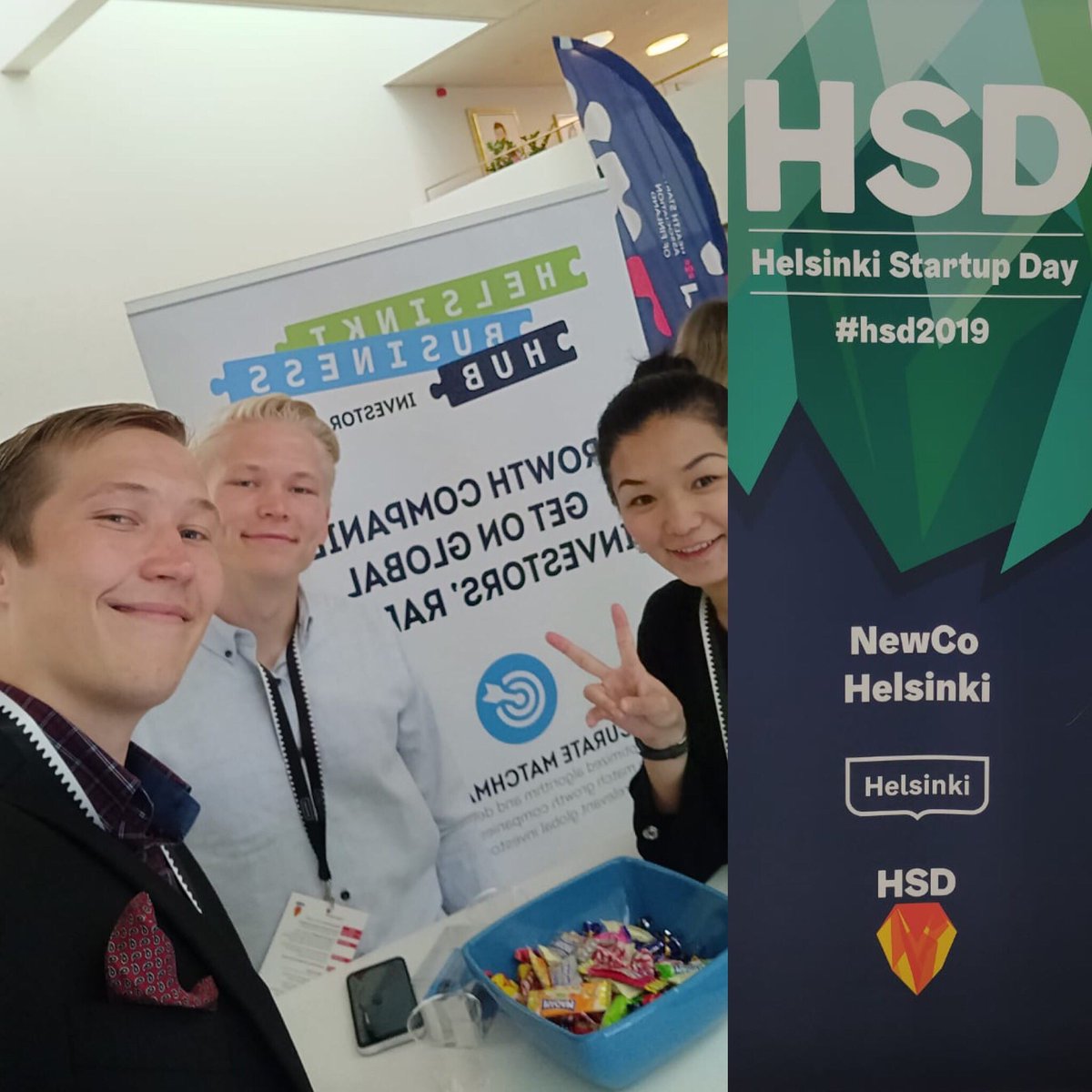 dealflowFI's tweet photo. We are present today at Helsinki Startup Day #HSD2019. Meet us at the stand on upper floor of Helsinki city hall. https://t.co/Ooz9KtXUds