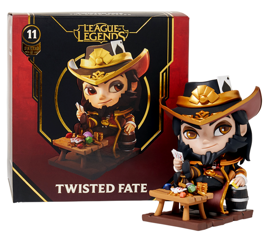 Dingwen LOL League of Legends Twisted Fate Action Figure PVC Model Gift Toy TO020 