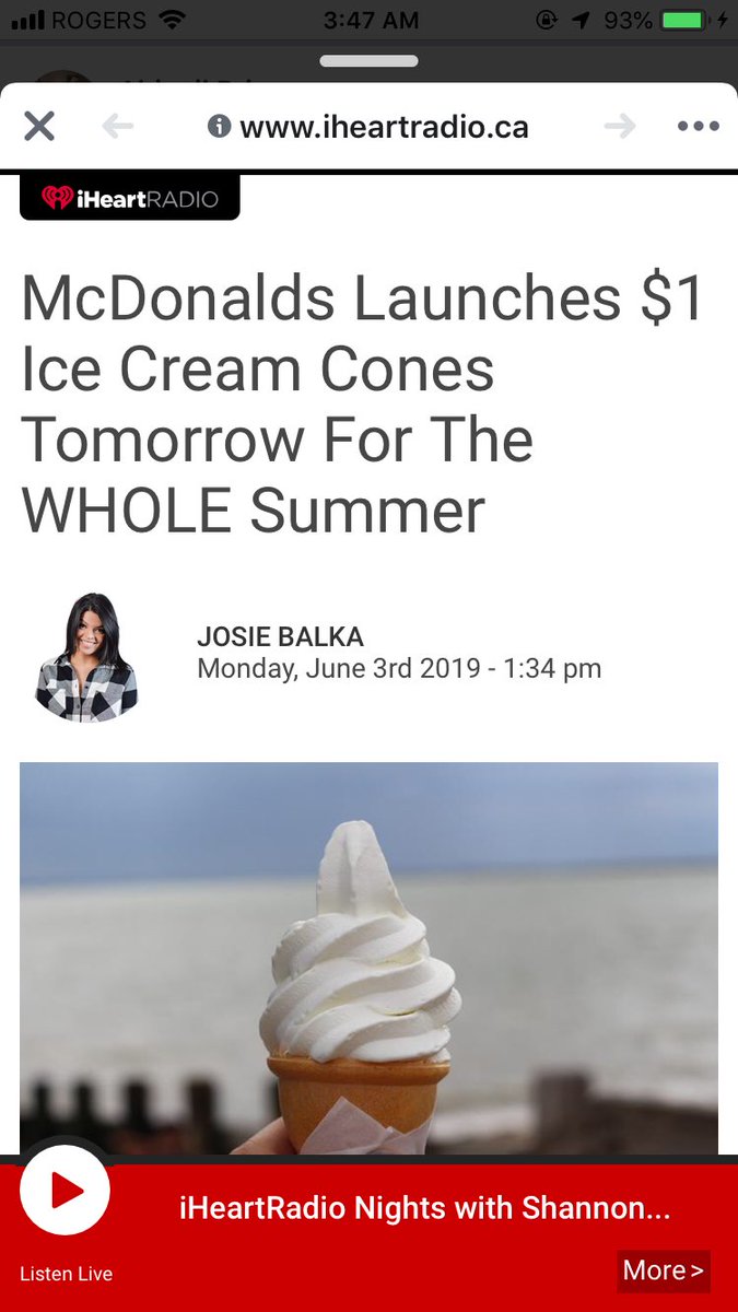 journojoycest's tweet photo. Hey @McDonaldsCanada , is this real?
#mcds #mcdscanada #dollaricecream #yqg https://t.co/0idkzMhAsb