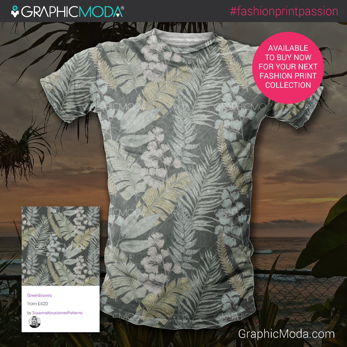 Muted tones... late night vibes... We are loving the latest uploads from Susanna Nousiainen Patterns
#graphicmoda #buyatgraphicmoda #fashionprintpassion #fashionprint #tropicalprint #menswear #menstshirts #mensclothing #surfacepattern #graphictee  #tropical #tropicalpattern
