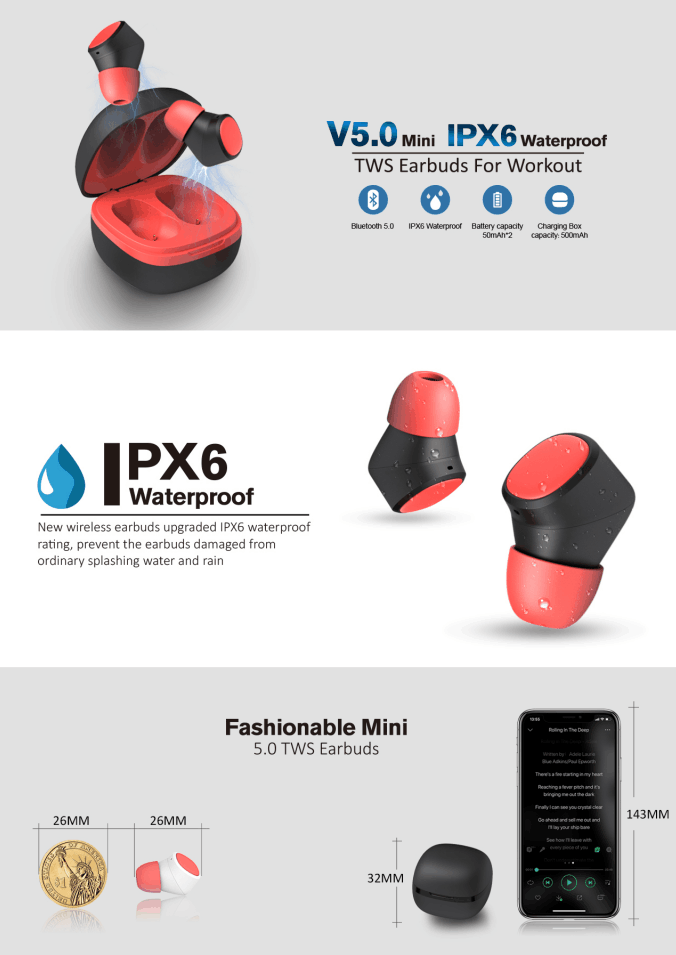 SharonQiu1's tweet photo. #Bluetooth5.0
#Minifulearbuds
#Promotiongadget
#HDSound https://t.co/xhxF2HpOOJ