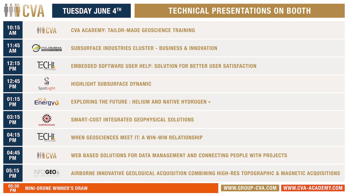 CVAgroup's tweet image. Very nice opening night at the #EAGEAnnual2019😃
Let&apos;s start with J1☝️. Your to do list:
✅Come and meet us on our nice booth #560
✅Take a look at the programme of presentations on booth by CVA and its partners ➡️ lnkd.in/gqsGbPi
✅Take your chance on the quiz
#WeConnect