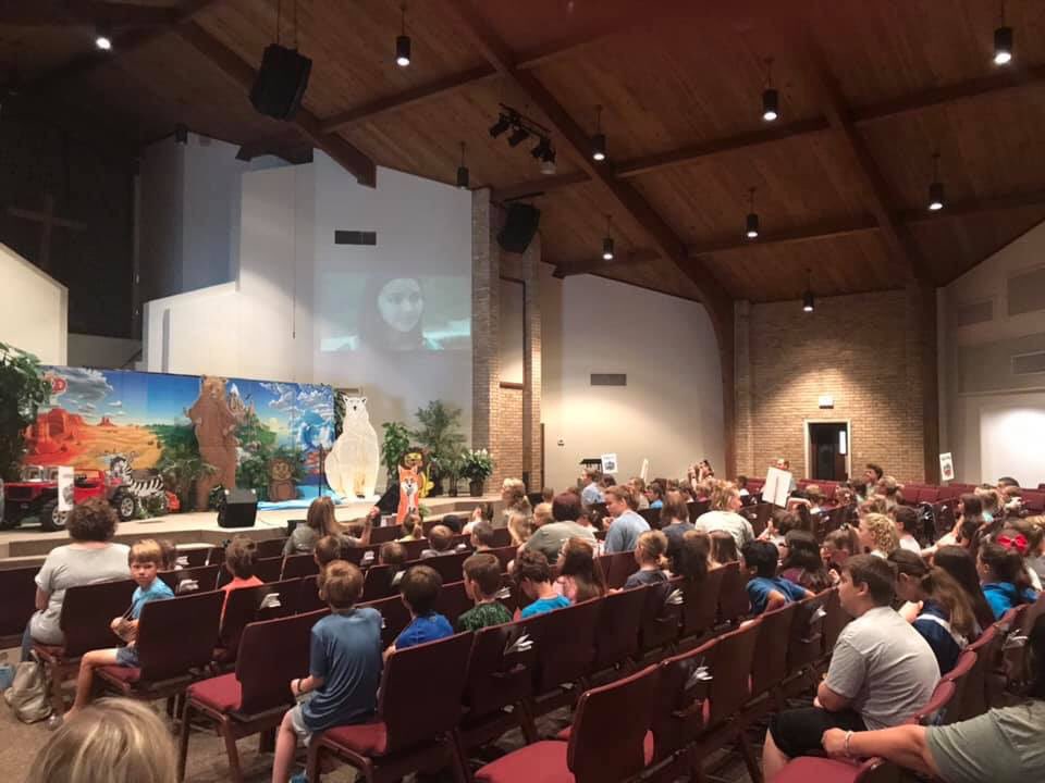 fbcmandeville's tweet photo. “In The Wild” VBS is off to a great start! Join us tomorrow at 9am for Day 2! #mandevillefbc #mfbckids #inthewildvbs https://t.co/m9p4eNpspE