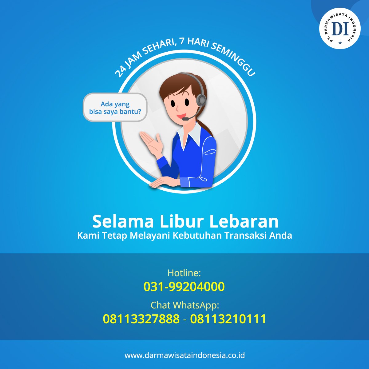 darmawisata's tweet photo. Selama libur lebaran 2019, kami tetap melayani semua kebutuhan transaksi Anda. https://t.co/df7eDfAhps