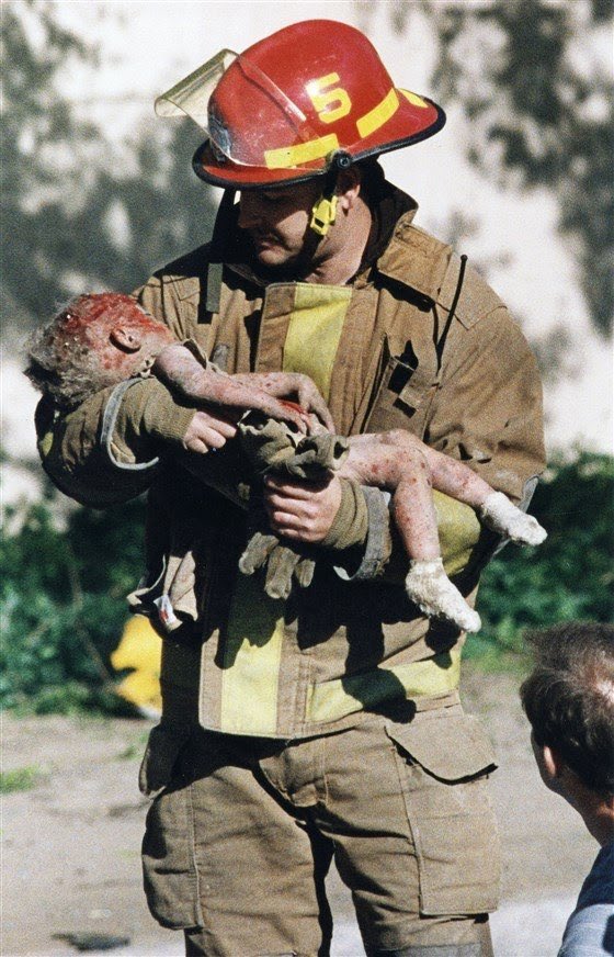 Firefighter Fields rose up like a lotus from a sea of blood in the Oklahoma City Bombing with 1 yr. old Baylee in his arms. Knowing she was dead, he refused to lay her on the ground. “She has something to say to the world,” he said.
Who did you give a voice to today?
#vss365a