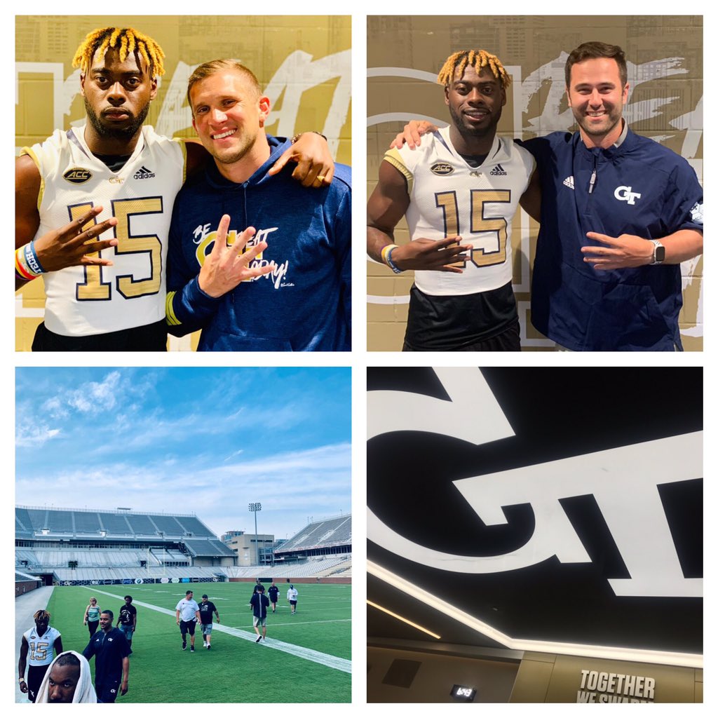 d_promes10's tweet photo. I am honored to had a visit at @GeorgiaTechFB . Thank you coaches an staff members for having me on the campus @CoachTWach @_CoachThacker #Foe #GOLDblooded20 🐝🐝❤️

@PPIRecruits @BCollier56  @ElitePrestige2 https://t.co/MJmLKv4Cna
