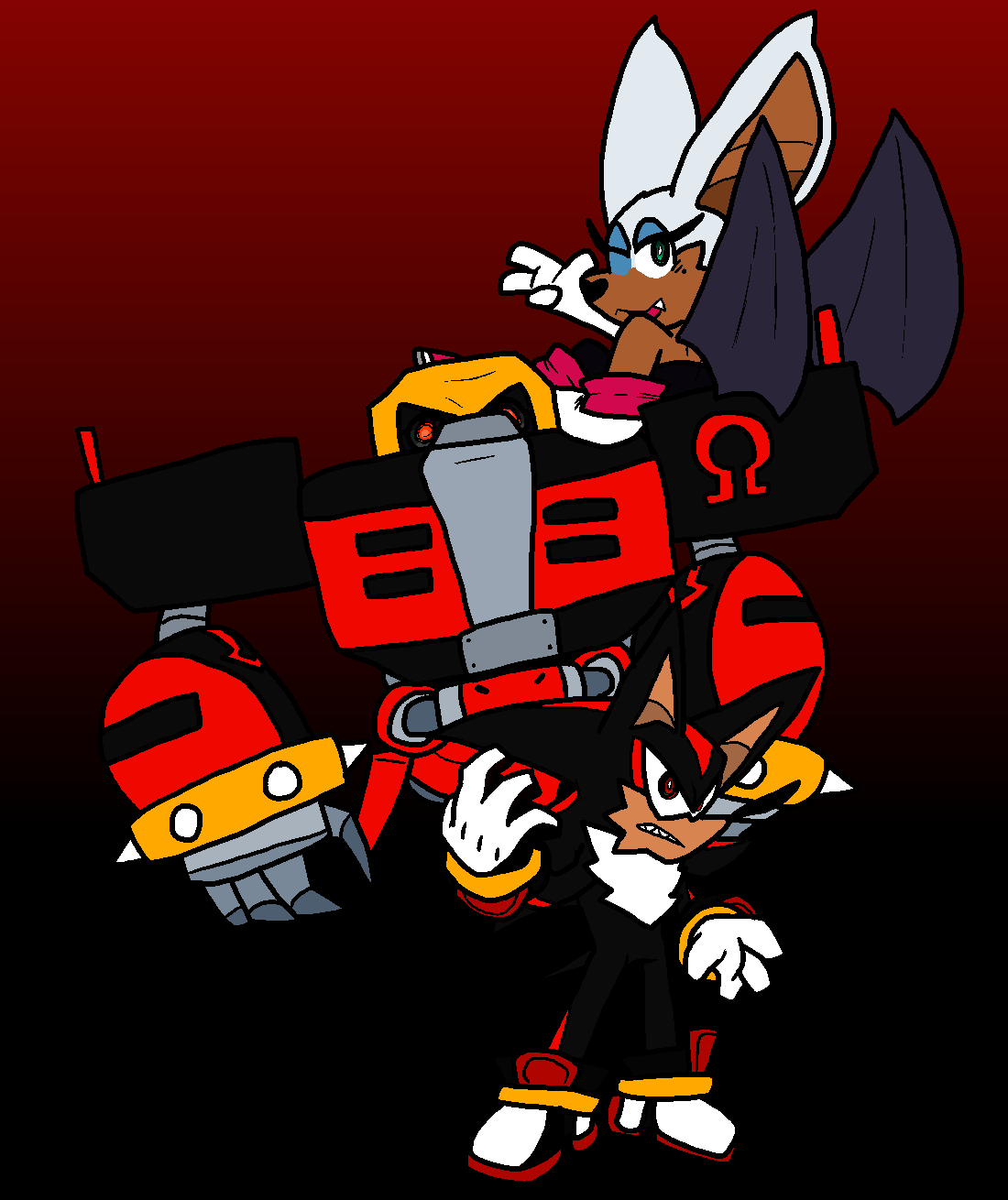 Redesigning sonic characters day 3: Shadow and Amy! I think silver and  blaze next but idk : r/SonicTheHedgehog