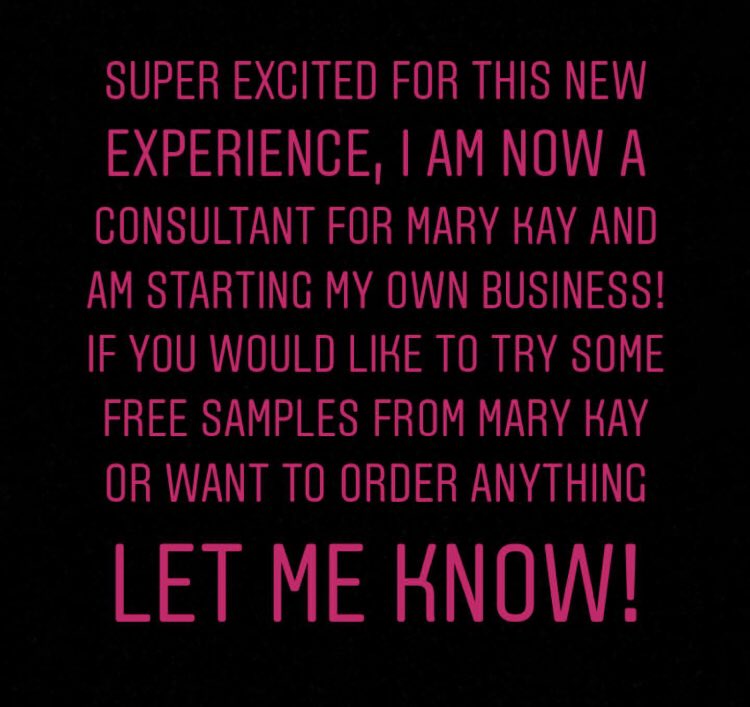 _madison__emily's tweet photo. I am now a Mary Kay Consultant 💓 https://t.co/4iGGeDcfls