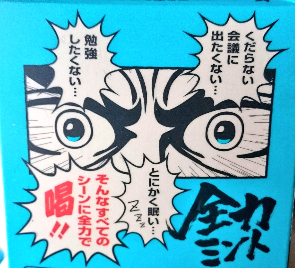 回収してきた～😋全力ミント味すごいwww1口目衝撃的だったwww 
