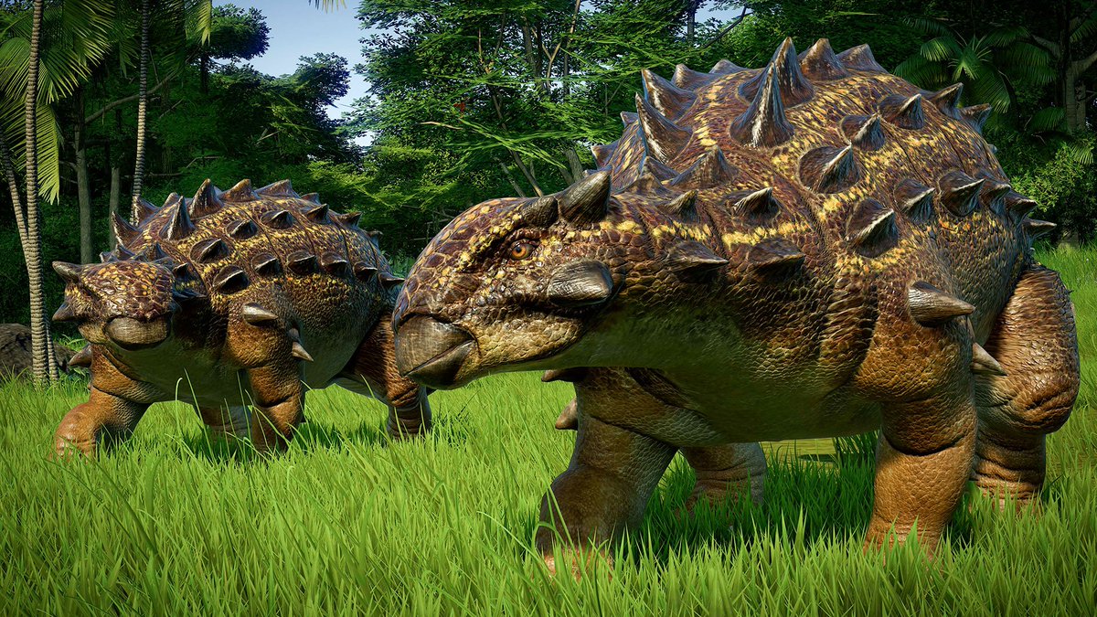 Los 3 nuevos dinosaurios disponibles en el nuevo DLC que llegará el 18 de junio del presente año, los cuales son el Albertosaurus, Ouranosaurus y el Euoplocephalus.