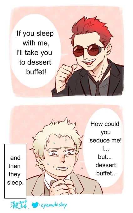 #GoodOmens Dessert Buffet???????!!!!!!!!!!!!!! 