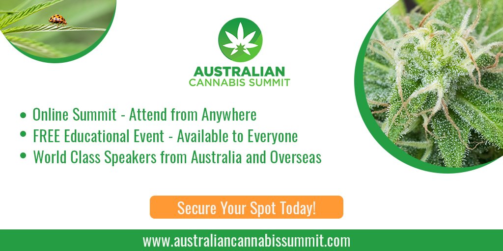 greendorphin's tweet photo. The first Australian Cannabis Summit free to attend cannabis education from leading experts from Australia and overseas. https://t.co/ncxtEp6eP1 https://t.co/VnUV2UPc8r